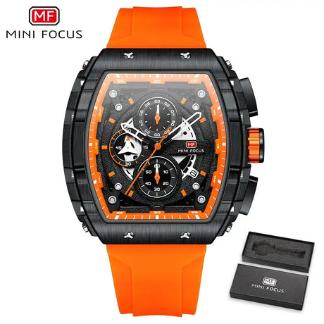 Sports Mens Watches Top Brand Luxury Waterproof Quartz Watch for Men Silicone Strap Fashion Wristwatches Relogio Masculino 0399G - Lootquake