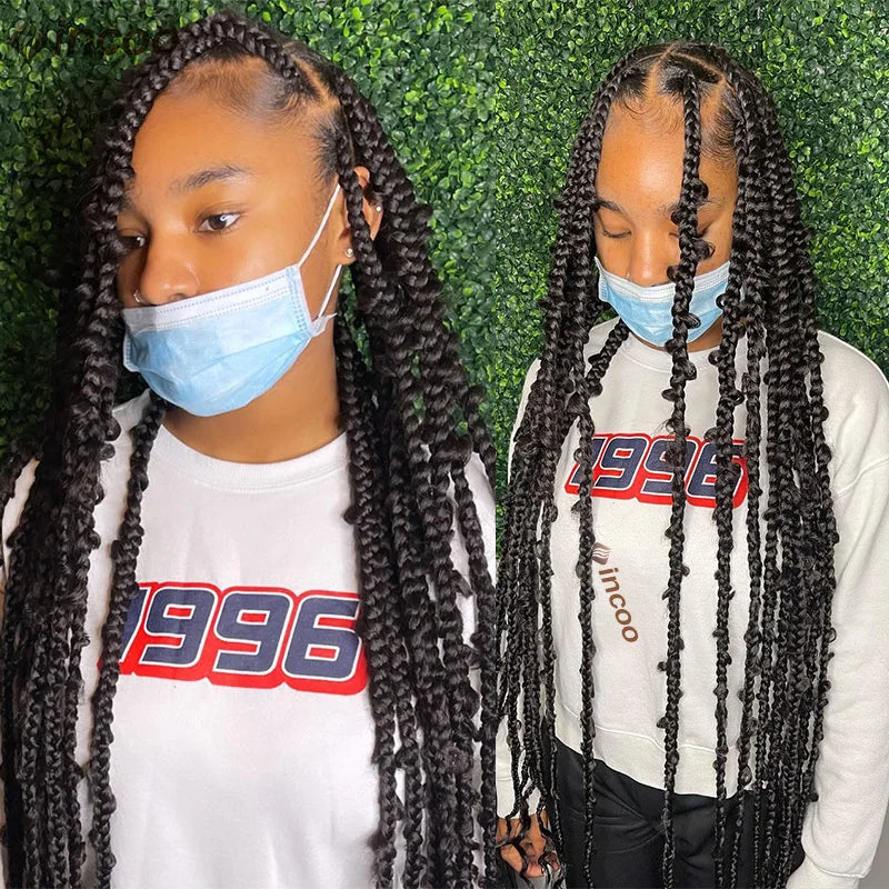 36" Butterfly Locs Crochet Wig | Full Lace Front | Knotless Braids | Baby Hair | Synthetic