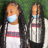 36" Butterfly Locs Crochet Wig | Full Lace Front | Knotless Braids | Baby Hair | Synthetic