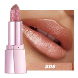 Glitter Shimmer Lipstick,Pearlescent Glow,High-Shine Moisturizing Lipstick Long-Lasting & Non-Sticky Lip Glaze Pearl Sexy Makeup