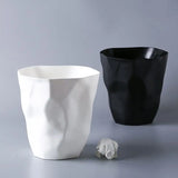 Poubelle de salle de bain élégante, petite/grande poubelle en plastique sans couvercle, panier à déchets, poubelle pour la maison ou le bureau