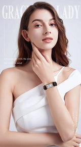 SANDA 1116 New Fashion 2024 Elegant Design Rectangle Dial Water Resistant Quartz Movement Business Women Analog Wrist Watch - Lootquake