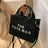 The Tote Bag For Women Crossbody Female Handbag New Solid Words Lette Leisure Large Bag,Luxury Fashion Bag,designer Bag for PU - Lootquake