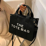 The Tote Bag For Women Crossbody Female Handbag New Solid Words Lette Leisure Large Bag,Luxury Fashion Bag,designer Bag for PU - Lootquake