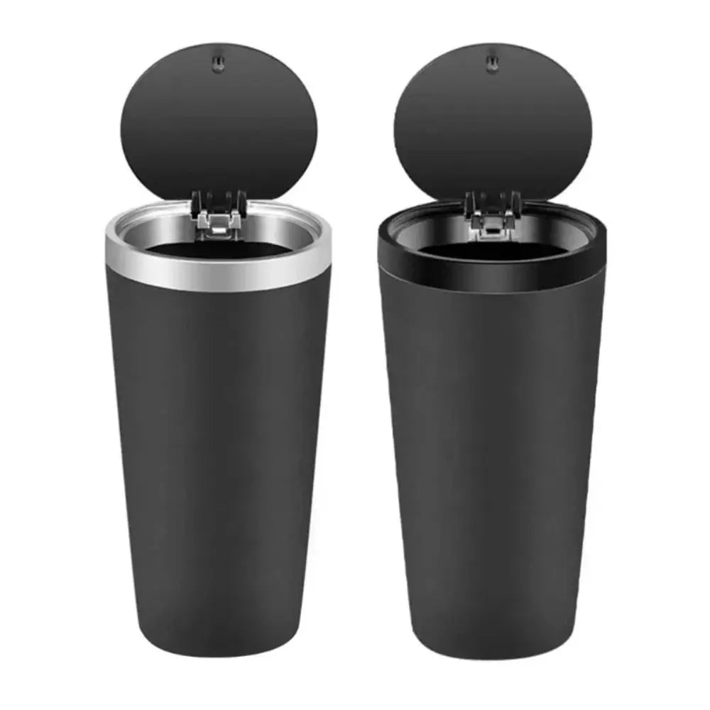 Dustbin Car Trash Can Convenient Click Open Cover Car Garbage Bin Cup Shaped Mini Desktop Trash Can Outdoor