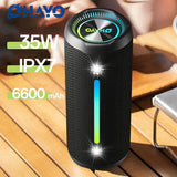 Altavoz Bluetooth portátil impermeable Ohayo de 35 W con potente sonido de 360 grados y graves potentes, TWS, IPX7 resistente al agua.