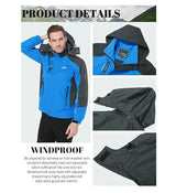 Men Autumn Jacket Camping Hiking Trekking Windbreaker Waterproof With Hood Spring Outdoor Sports Travel Climbing Coats - Lootquake