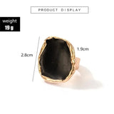Classic Simple Geometry Square Black Enamel Stud Earrings for Women Charm Party Jewelry Stainless Steel Designer Ear Accessories - Lootquake