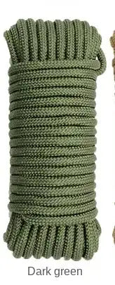 5 meters 10 colors 2mm 4mm 6mm 8mm 10mm colorful braided rope tent tie rope drawstring outdoor clothesline core nylon rope - Lootquake
