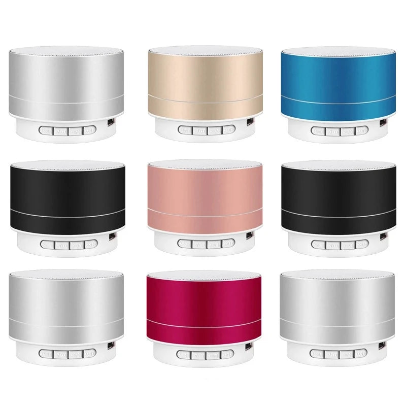 Altavoz Bluetooth portátil A10, música estéreo envolvente, minialtavoz subwoofer USB para exteriores, reproductor de audio, altavoz, micrófono, compatible con tarjeta SD