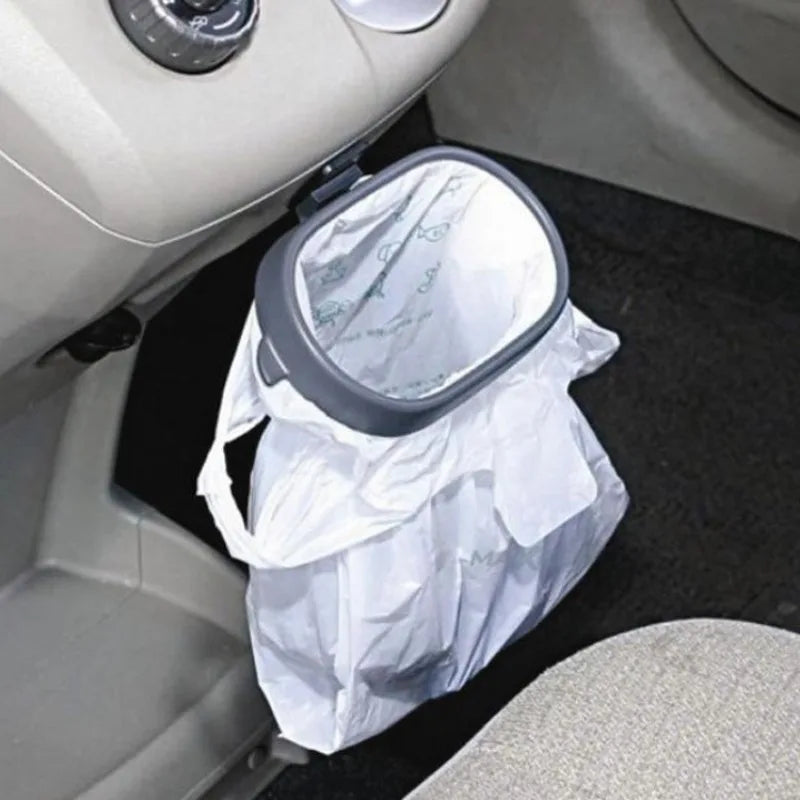 Portable Mini Car Trash Bin Hanging Storage Box Vehicle Garbage Organizer Dust Case Car Storage Bin Auto Interior Accessories