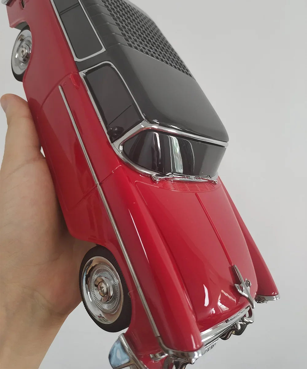 Enceinte Bluetooth sans fil pour PC, en forme de voiture classique, hi-fi, boombox, compatible radio FM, disque U, carte TF, AUX, cadeaux spéciaux, Caixa De Som