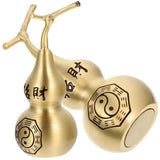 Gourd Craft Shui Feng Decor Statue Chinese Ornament Wealth Figurine Hu Lu Fengshui Desktop Lucky Sculpture
