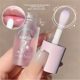 Fruity Crystal Jelly Lip Oil Hydrating Plumping Lip Coat for Lipstick Clear Lip Plumper Serum Tint Lips Care Makeup Cosmetic