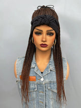 26" Twist Cornrow Headband Wig | Crochet Braids | Long Straight Synthetic