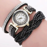 Long Strap Leather Watch Women Casual Rhinestone Dress Watch Ladies Bracelet Wristwatch Clock Relogios Feminino Reloj Mujer 2024 - Lootquake