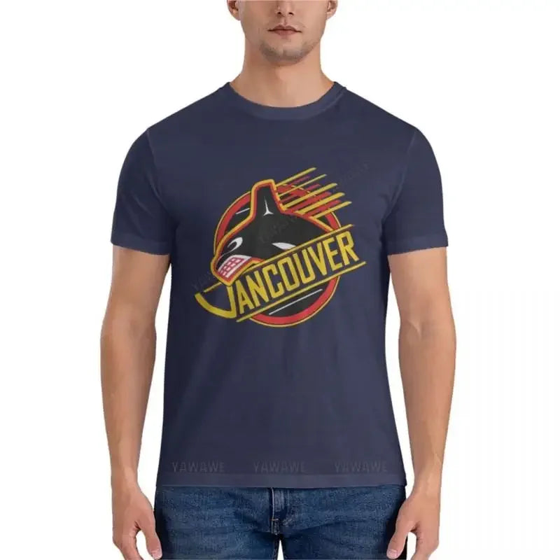 RARE: Vancouver Hockey - Retro Canucks Classic T-Shirt mens cotton t shirts mens short sleeve t shirts mens tall t shirts - Lootquake