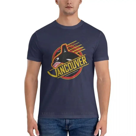 RARE: Vancouver Hockey - Retro Canucks Classic T-Shirt mens cotton t shirts mens short sleeve t shirts mens tall t shirts - Lootquake