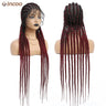 36" Twist Braided Wig | Cornrows & Goddess Braids | Full Lace Frontal | Baby Hair