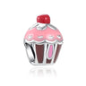 Dije de plata de ley 925 con forma de café, vino tinto, cafetera, copa de champán, compatible con pulseras colgantes originales, joyería DIY para mujer.