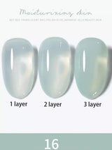1-30pcs PSK Nude Pink Color Nail Art Ice Transparent Bare Color Nail Enamel 2025 New Net Red Popular White Gel Nail Polish