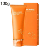 Limpiador facial con vitamina C, crema facial con vitamina C, crema tonificante, hidratante, control de grasa, cuidado de la piel, 50 g/100 g