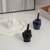 Velas creativas con forma de dedo medio, velas perfumadas, regalos divertidos y originales, adornos para decoración del hogar, regalos de cumpleaños.