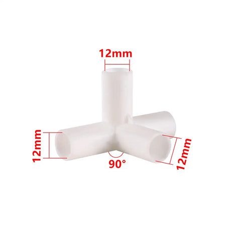 PVC Connector Inne Diameter 12mm Straight Elbow Tee 4-Way Joint 60/90/120/135 Degree Tee Garden Pipe Adapter DIY Tent Fittings - Lootquake