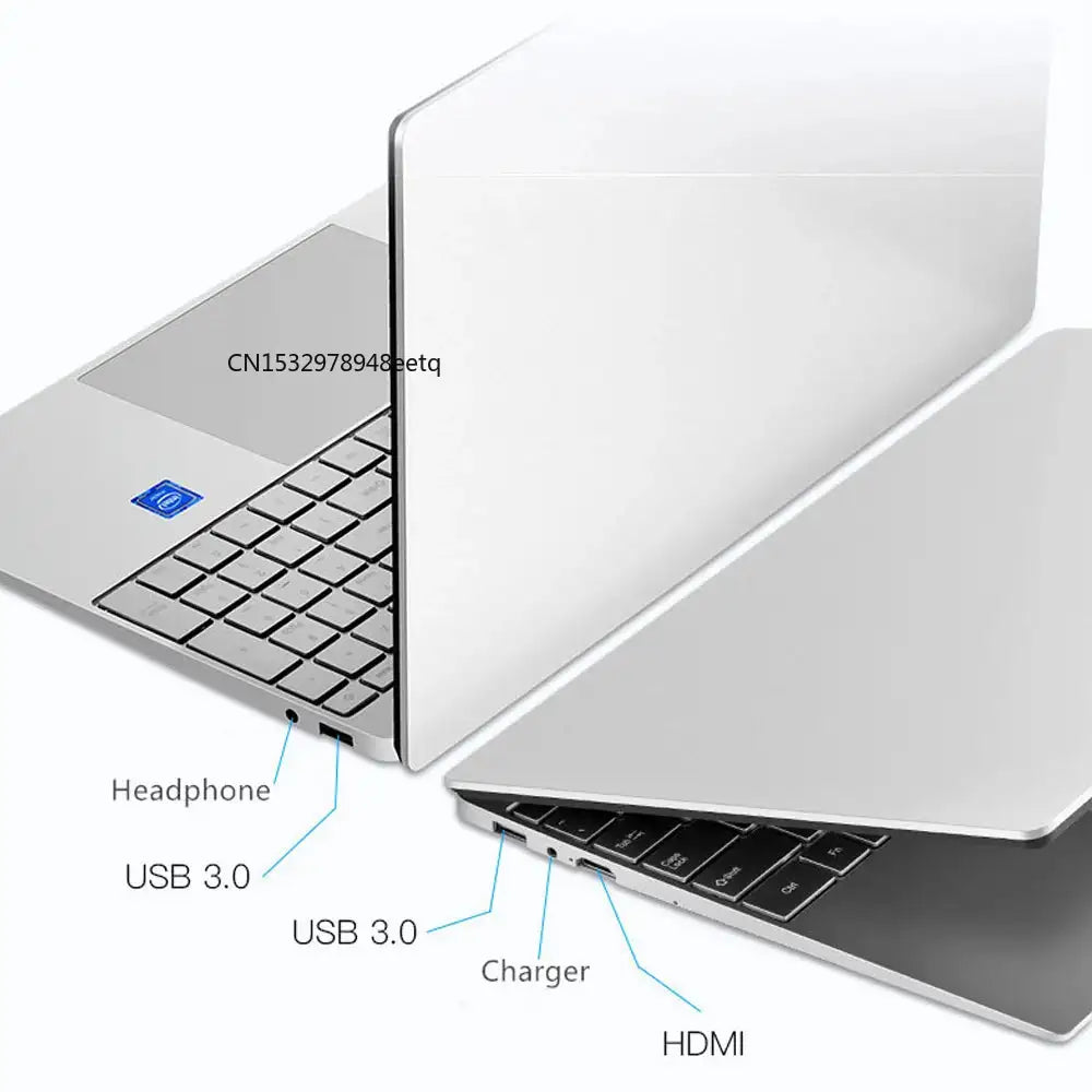 Fingerprint Unlock Intel Laptop 15.6 Inch Windows 10 11 Pro IPS Portable Laptop 12G RAM 128GB/256GB/512GB/1TB SSD HDMI Notebook - Lootquake