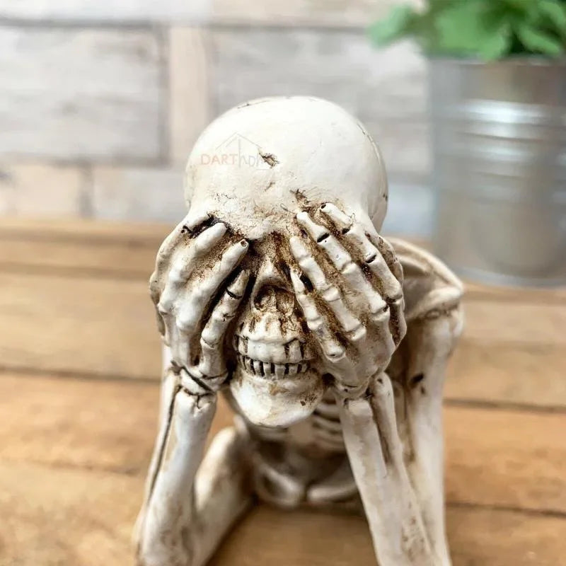 New Human Skeleton Simulation Halloween Decoration Graduation Season Decorations Goth Family Scary Cabin Halloween Decor