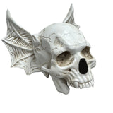 ‌Halloween Bat Skull Decor Spooky Gothic Home Decoration Unique Resin Handmade Craft Creepy Party Supplies Scary Shelf Display