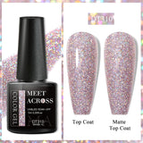 7ml Milky Jelly White Gel Nail Polish Natural Luster Long Lasting Nail Art All for Home DIY Manicure Soak Off UV LED Gel Vernis