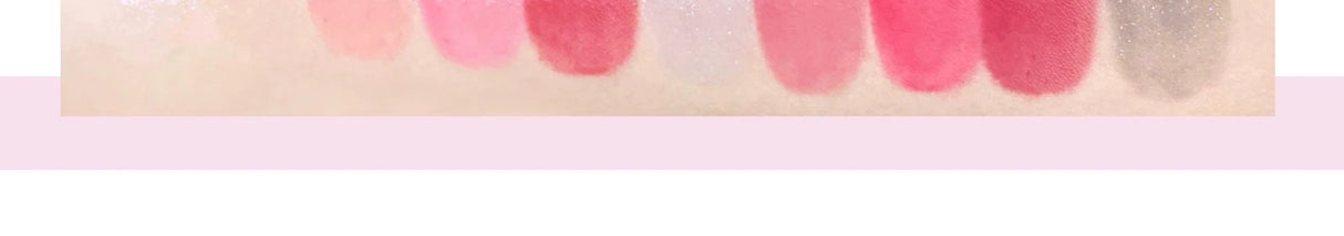 FLORTTE 10-Color Lip Palette Lip Gloss and Lipstick Glossy Moisturizing Pigmented Multifunctional Easy to Apply