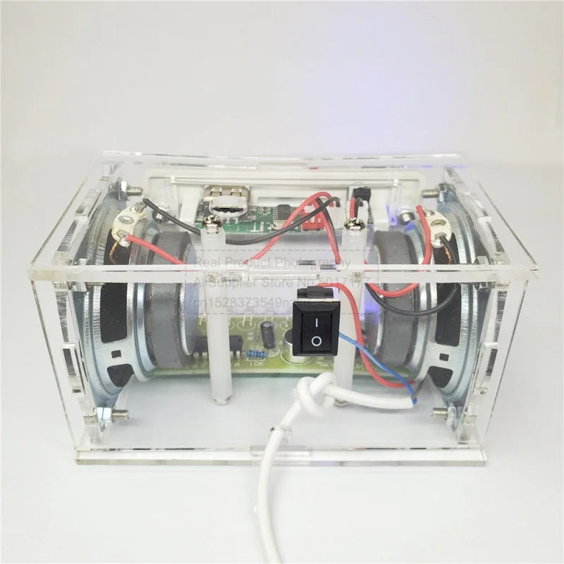 Kit de altavoz Bluetooth para bricolaje, electrónica, proyecto de soldadura, práctica de soldadura, ensamblaje, kit electrónico para bricolaje, componente, altavoces de 2 x 3 W