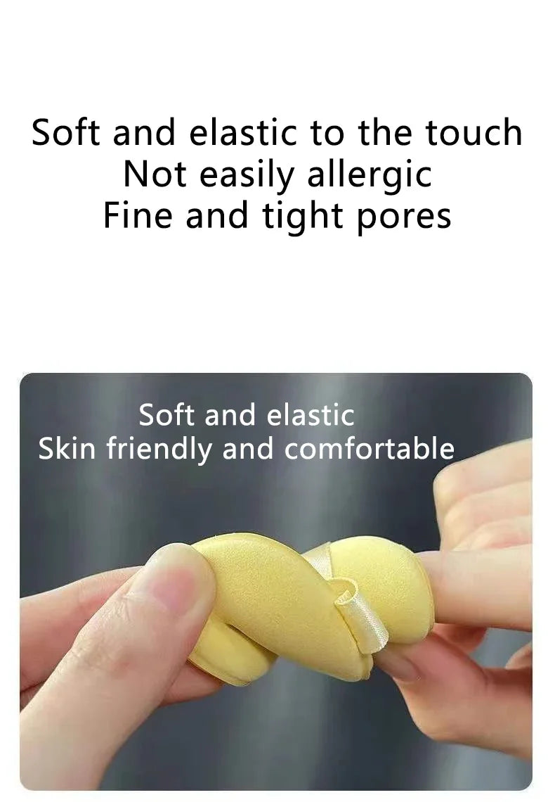 New Thickened And Widened Sponge Puff Set Makeup Powder Puff For Foundation Make-up Concealer to Repair Finger Air Cushion