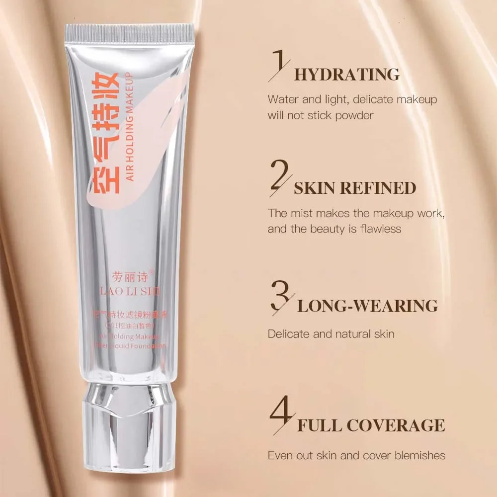 Face Foundation Cream Matte Smooth BB Cream Waterproof Long Lasting Moisturizing Concealer Liquid Full Coverage Acne Makeup Base