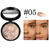 7 Colors Baked Duo Matte Finishing Powder Foundation Compact Waterproof Long Lasting Full Coverage Makeup Base Smooth Skin