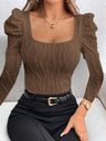 Elegant Casual Woman T-Shirt Fashion Loose T-Shirt Woman Temperament Long sleeve T-Shirt Holiday Weekend - Lootquake
