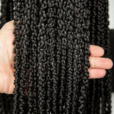 36" Criss Cross Braided Wig | Full Lace | Baby Hair | Large Cap | Synthetic Braids
