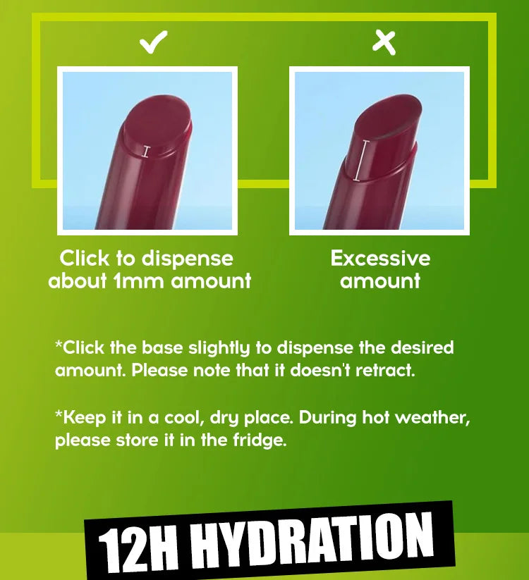 Lipstick Moisturizing Solid Lip Rouge Hydration Lip Gloss 1 set Red Pink Long Lasting Waterproof