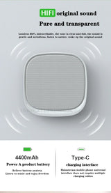 Altavoz Bluetooth de pared con interconexión TWS, batería incorporada de 4400 mAh, estéreo portátil, subwoofer estéreo envolvente 3D inalámbrico.