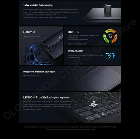Lenovo LEGION R9000P 2024 AMD R9 7945HX Geforce RTX4060 8GB 16/32GB RAM 1TB SSD 16" 2.5K 240Hz Screen - Lootquake
