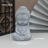 Buddha Stone Statue Little Buddhist Monks Tibetan Buddhism Figurines Zen Garden Ornament Meditation Home Aquarium Decoration