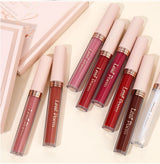 8 piezas de lápiz labial líquido mate, brillo de labios - resistente al agua, antiadherente, brillo de labios de larga duración, tonos marrón, rosa, morado y rojo, adecuado para el Día de San Valentín, diario, fiestas, viajes