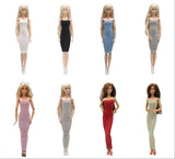 1piece Doll Clothes Long Dress Shinny Braces Skirt For 30CM Barbie Doll clothing Outfits 1/6 Dolls Accessories - Lootquake