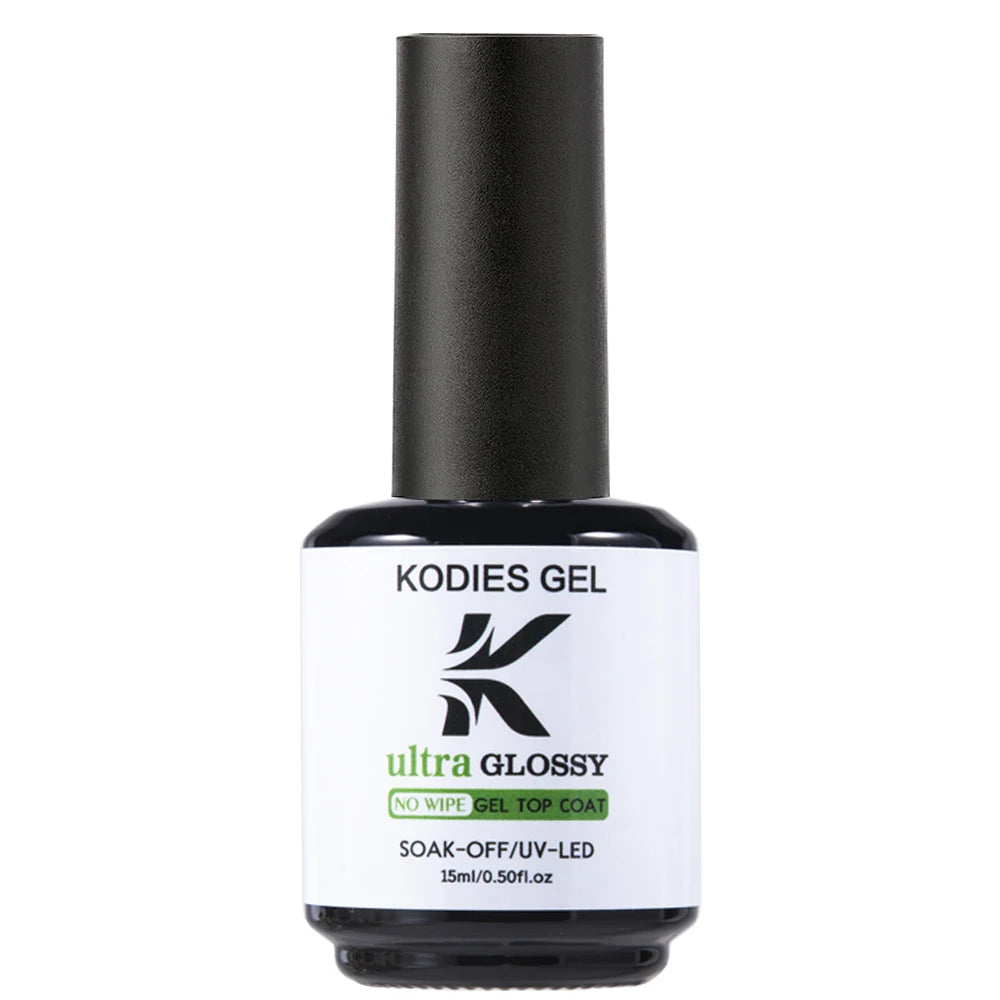 1 PCS Nail Gel Polish Ultra Glossy Top Coat Base Gel Semi Permanent UVGel Varnish Sealer Finish Transparent Diamond Top No Wipe