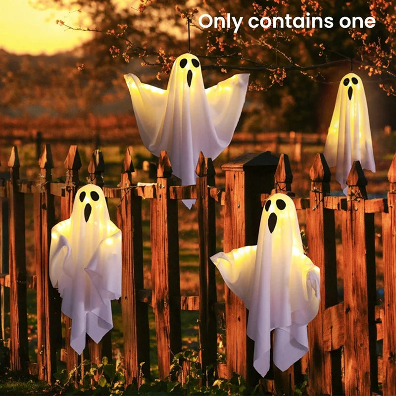 Halloween Ghost With Lights Happy Halloween Decorations For Home Favors Hanging Ghost Lantern