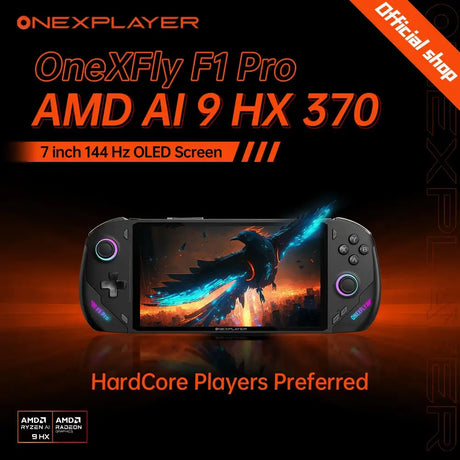 OneXPlayer OneXFly F1 Pro AMD 8840U AI 9 365 HX 370 OLED 144Hz 7" Screen PC Game Console Handheld 3A Steam Play Laptop Windows11 - Lootquake