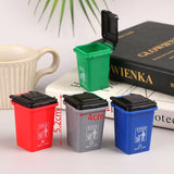 1:12 Dollhouse Mini Trash Can Garbage Truck Cans Curbside Vehicle Garbage Separation Bin Storage Box Home Desk Dustbin
