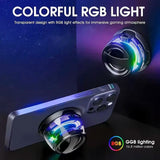 Minialtavoz Bluetooth portátil G200 con iluminación RGB, altavoz magnético BT5.3, minicaja de sonido, 7 horas de reproducción, soporte para teléfono, novedad de 2025